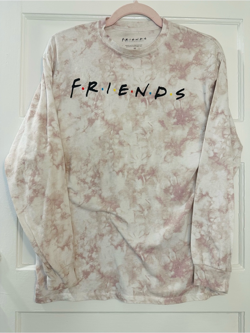 F.R.I.E.N.D.S. Friends Long Sleeve Purple Tie Dye Pullover Shirt